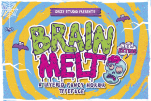 Brain Melt: A Spooky and Stylish Font for Creative Makers