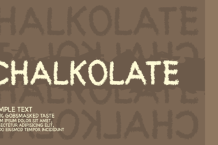 Chalkolate Font: A Display Typeface for Campaign Visuals