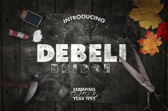 Debeli Font: Adding Vintage Texture to Brand Identity