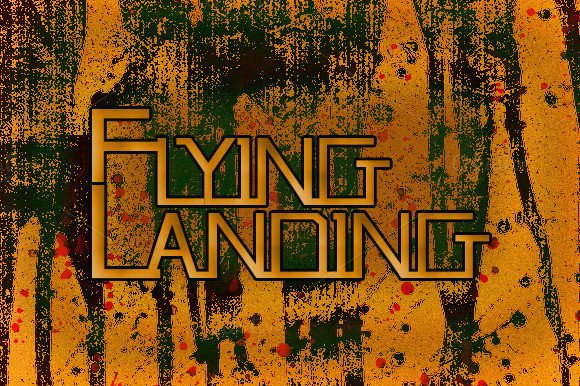 Flying Landing Font: Bold Display Type for Digital Impact