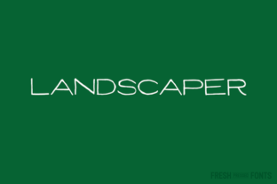 Landscaper Font: Architectural Display Typography for Web