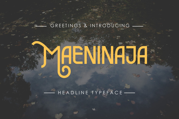 Maeninaja Font Review: Playful Display Typography for Brands