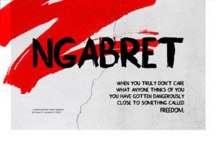 Ngabret Font: Painterly Style for Editorial Design