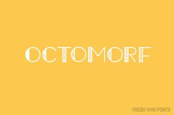 Octomorf Font: Art Deco Display Type for Crafters