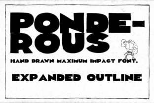 Ponderous Expanded Font: Bold Display Type for Campaigns