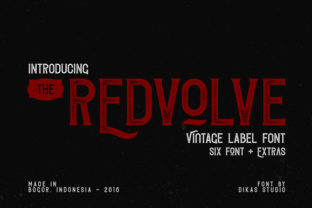 Redvolve Font: A Vintage Display Typeface for Branding