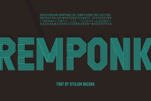 Remponk Font: A Display Typeface for Playful Branding