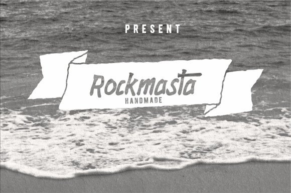 Rockmasta Font: Rustic Display Type for Handmade Products