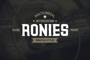 Ronies Font Review: Testing a Vintage Typeface in Branding