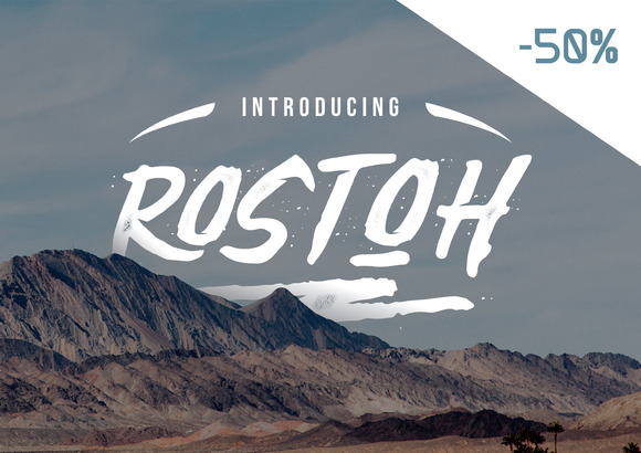 Rostoh Font Review: Rough Display Type for Campaigns